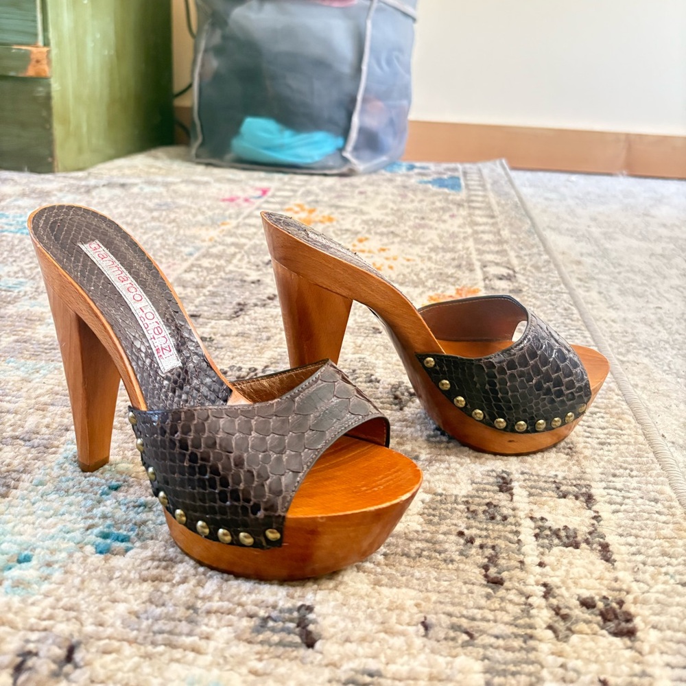 Gianmarco Lorenzi Studded Heels